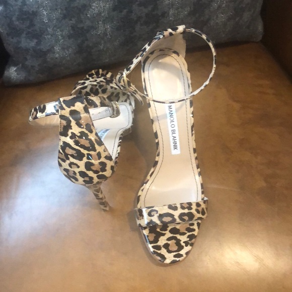 🐝Manolo Blahnik Chaos Leopard Print - Picture 3 of 4